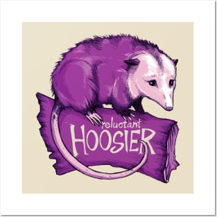 Reluctant Hoosier (purple) Posters and Art